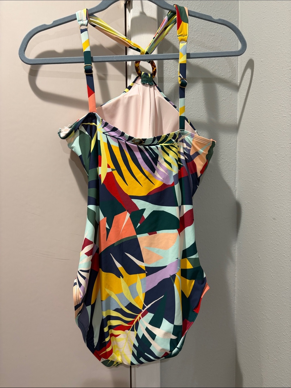 Jantzen Tropical Multi-Color One-Shoulder One-Piece Swimsuit - Picture 5 of 7